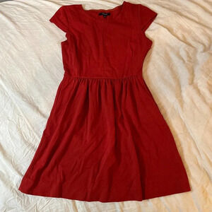 Madewell orange short sleeve dress Small